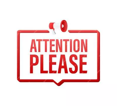 Attention Please Banner