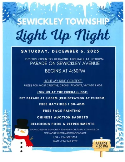Sewickley Township Light Up Night 2025